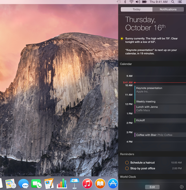 Une nouvelle façon d'agrandir/réduire les fenêtres dans OS X Yosemite