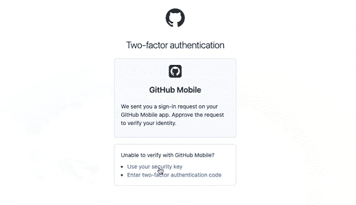 GitHub pousse l'authentification double facteur sur iOS et Android